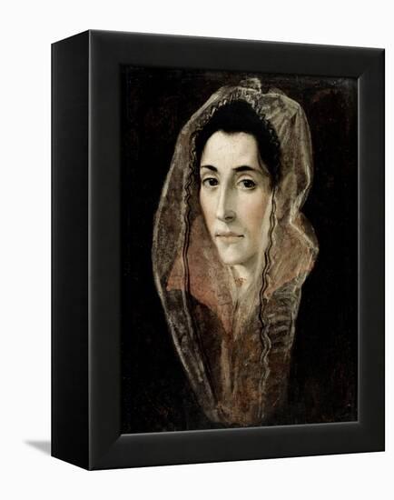 Portrait of a Lady-El Greco-Framed Premier Image Canvas