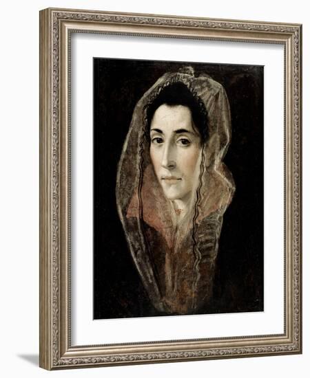 Portrait of a Lady-El Greco-Framed Giclee Print