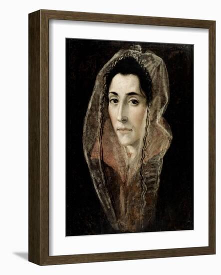 Portrait of a Lady-El Greco-Framed Giclee Print