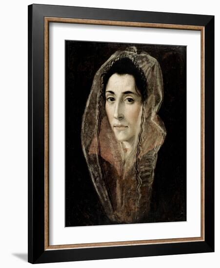 Portrait of a Lady-El Greco-Framed Giclee Print