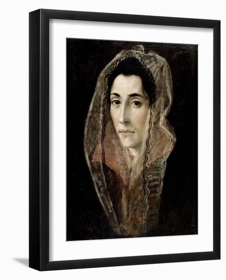 Portrait of a Lady-El Greco-Framed Giclee Print