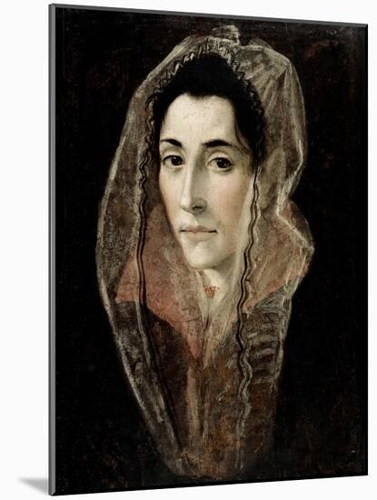 Portrait of a Lady-El Greco-Mounted Giclee Print