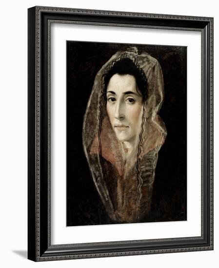 Portrait of a Lady-El Greco-Framed Giclee Print