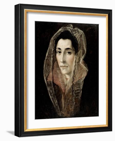 Portrait of a Lady-El Greco-Framed Giclee Print