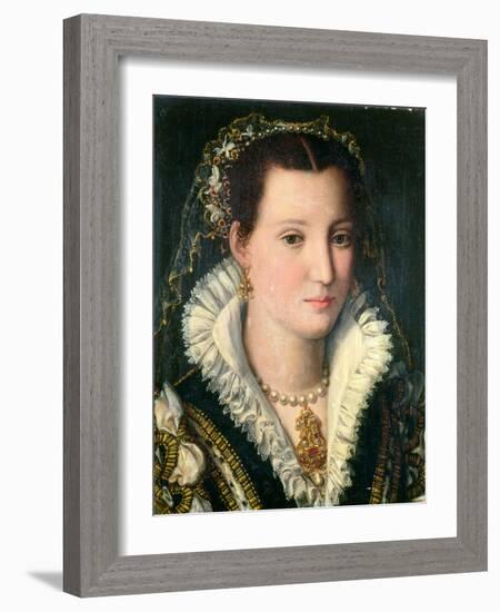 Portrait of a Lady-Alessandro Allori-Framed Giclee Print