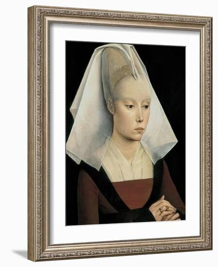 Portrait of a Lady-Rogier van der Weyden-Framed Art Print