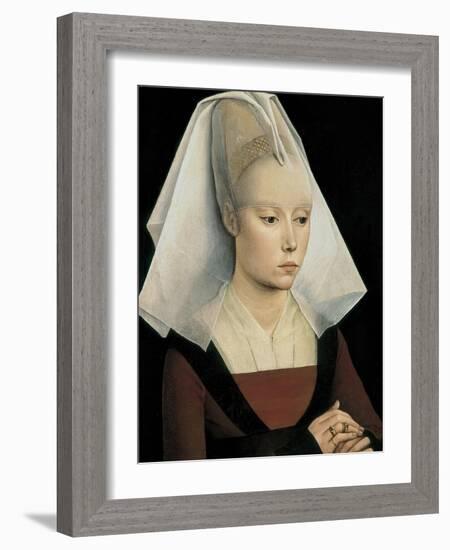 Portrait of a Lady-Rogier van der Weyden-Framed Art Print