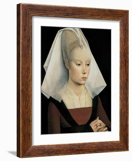 Portrait of a Lady-Rogier van der Weyden-Framed Art Print