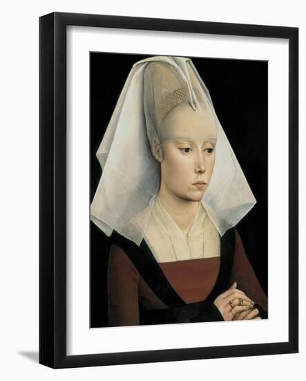 Portrait of a Lady-Rogier van der Weyden-Framed Art Print