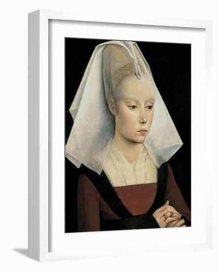 Portrait of a Lady-Rogier van der Weyden-Framed Art Print