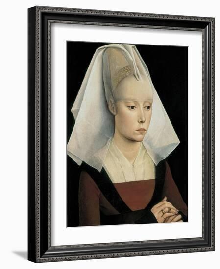 Portrait of a Lady-Rogier van der Weyden-Framed Art Print