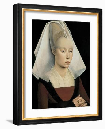 Portrait of a Lady-Rogier van der Weyden-Framed Art Print