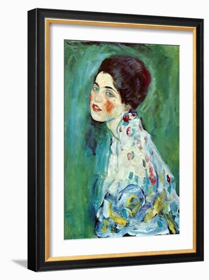 Portrait of a Lady-Gustav Klimt-Framed Art Print