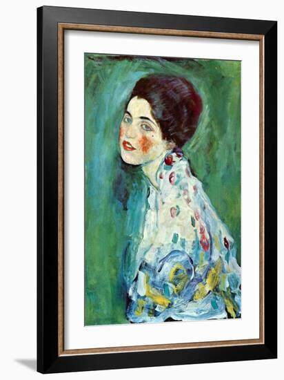 Portrait of a Lady-Gustav Klimt-Framed Art Print