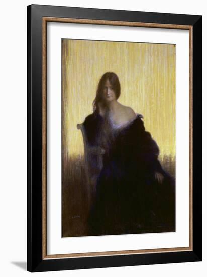 Portrait of a Lady-Charles Léandre-Framed Giclee Print