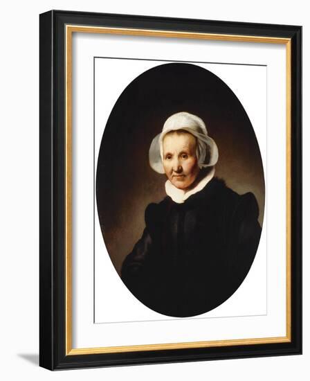 Portrait of a Lady-Rembrandt van Rijn-Framed Giclee Print