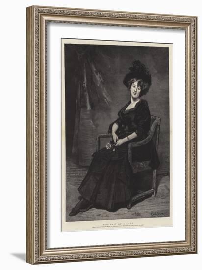 Portrait of a Lady-Charles Emile Auguste Carolus-Duran-Framed Giclee Print