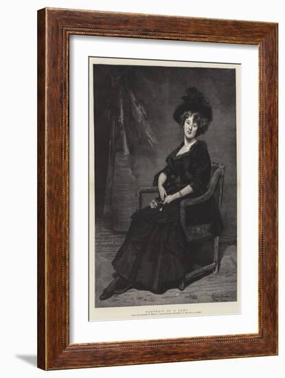 Portrait of a Lady-Charles Emile Auguste Carolus-Duran-Framed Giclee Print