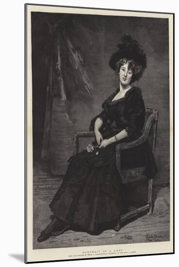 Portrait of a Lady-Charles Emile Auguste Carolus-Duran-Mounted Giclee Print