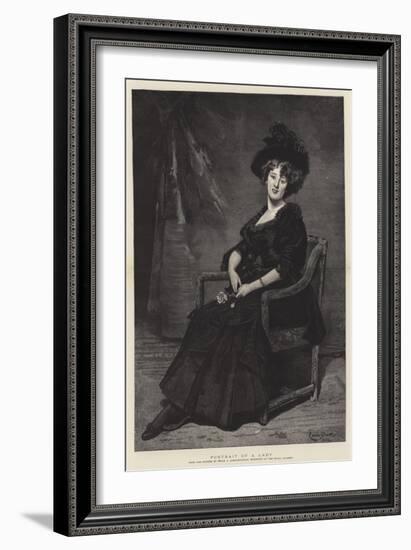 Portrait of a Lady-Charles Emile Auguste Carolus-Duran-Framed Giclee Print