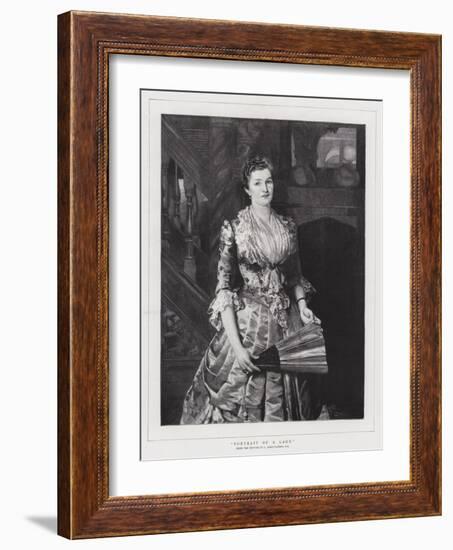 Portrait of a Lady-Sir Lawrence Alma-Tadema-Framed Giclee Print