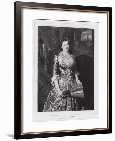 Portrait of a Lady-Sir Lawrence Alma-Tadema-Framed Giclee Print