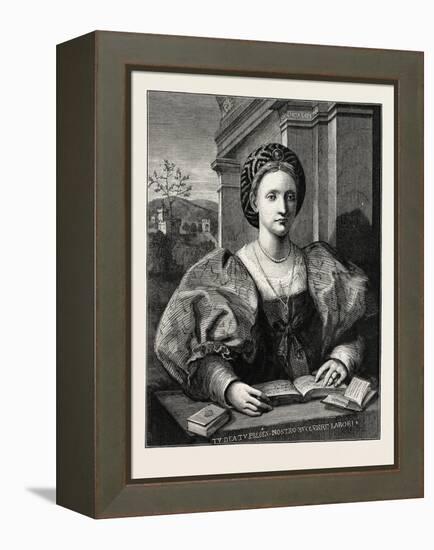 Portrait of a Lady-Andrea del Sarto-Framed Premier Image Canvas