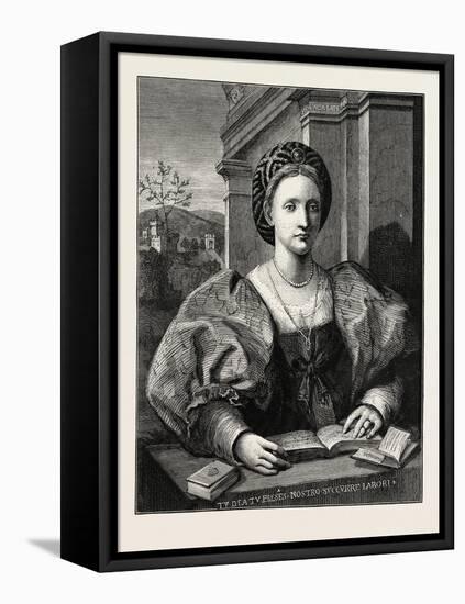 Portrait of a Lady-Andrea del Sarto-Framed Premier Image Canvas