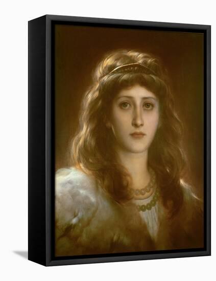 Portrait of a Lady-Frank Bernard Dicksee-Framed Premier Image Canvas