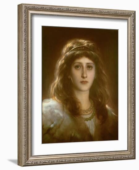 Portrait of a Lady-Frank Bernard Dicksee-Framed Giclee Print