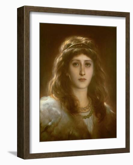 Portrait of a Lady-Frank Bernard Dicksee-Framed Giclee Print