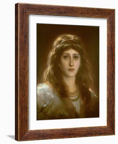 Portrait of a Lady-Frank Bernard Dicksee-Framed Giclee Print