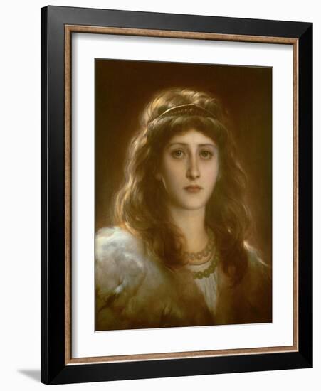 Portrait of a Lady-Frank Bernard Dicksee-Framed Giclee Print