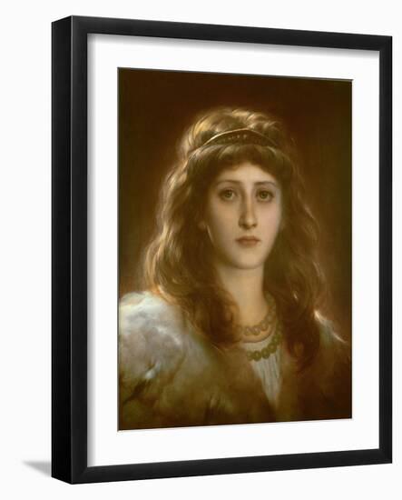 Portrait of a Lady-Frank Bernard Dicksee-Framed Giclee Print