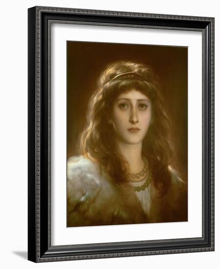 Portrait of a Lady-Frank Bernard Dicksee-Framed Giclee Print