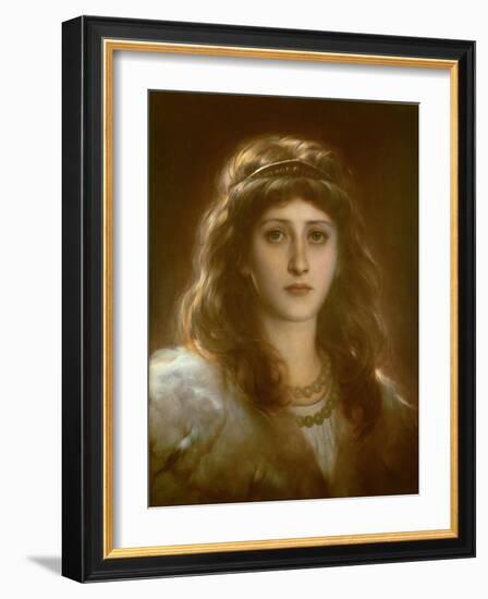 Portrait of a Lady-Frank Bernard Dicksee-Framed Giclee Print