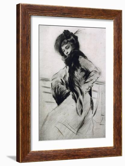 Portrait of a Lady-Lino Selvatico-Framed Giclee Print