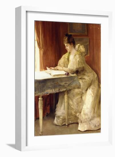 Portrait of a Lady-Julius Leblanc Stewart-Framed Giclee Print