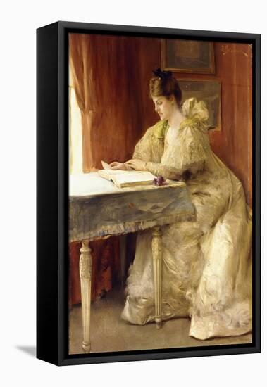 Portrait of a Lady-Julius Leblanc Stewart-Framed Premier Image Canvas