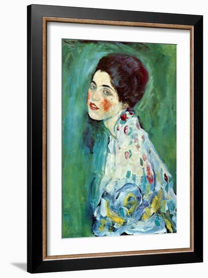 Portrait of a Lady-Gustav Klimt-Framed Art Print