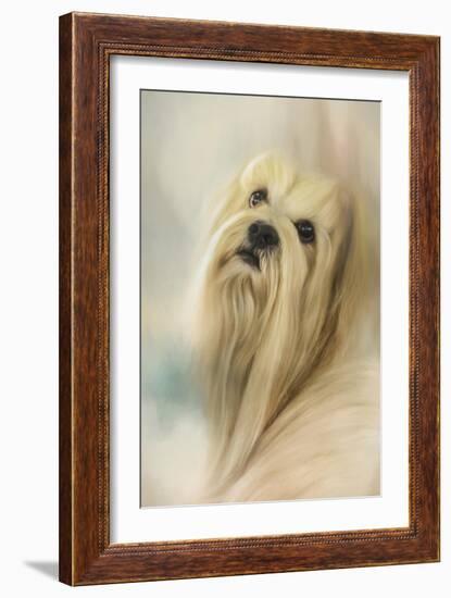 Portrait of a Lhasa Apso-Jai Johnson-Framed Giclee Print