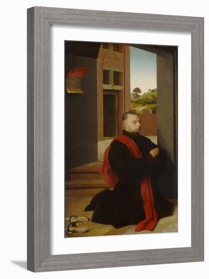 Portrait of a Male Donor, c.1455-Petrus Christus-Framed Giclee Print