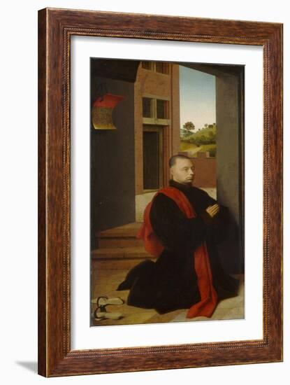 Portrait of a Male Donor, c.1455-Petrus Christus-Framed Giclee Print