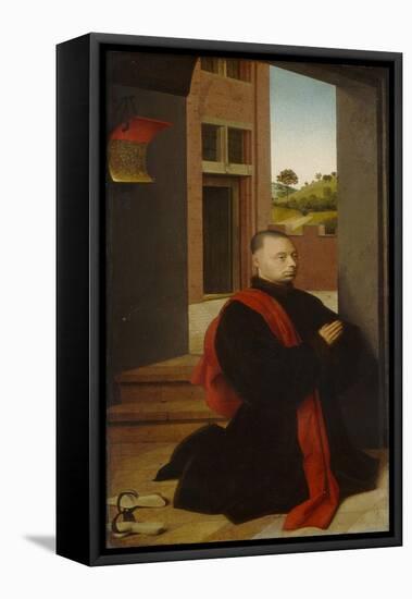 Portrait of a Male Donor, c.1455-Petrus Christus-Framed Premier Image Canvas