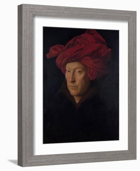 Portrait of a Man, 1433-Jan van Eyck-Framed Giclee Print