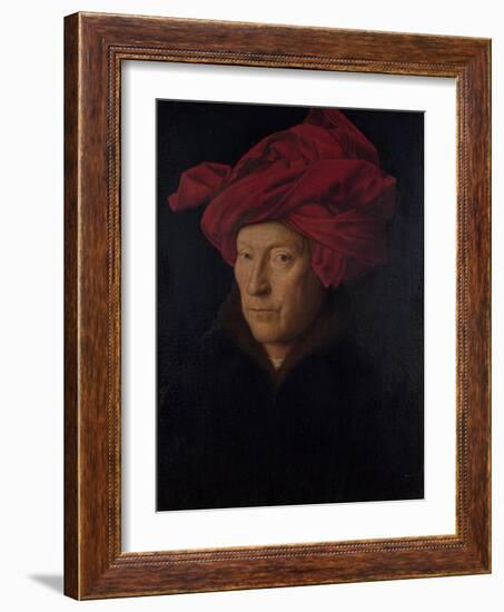 Portrait of a Man, 1433-Jan van Eyck-Framed Giclee Print