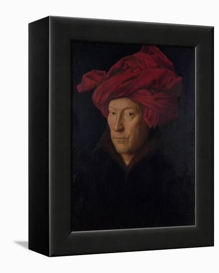 Portrait of a Man, 1433-Jan van Eyck-Framed Premier Image Canvas