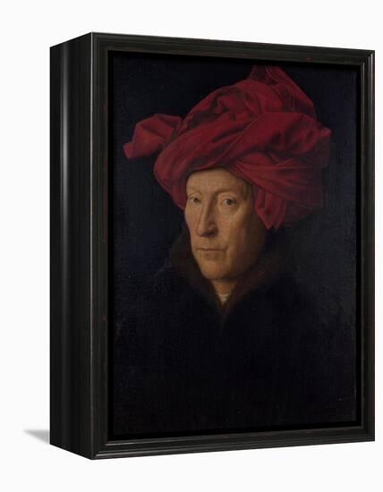 Portrait of a Man, 1433-Jan van Eyck-Framed Premier Image Canvas