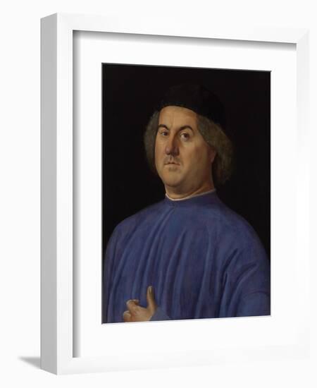 Portrait of a Man, 1497-Alvise Vivarini-Framed Giclee Print