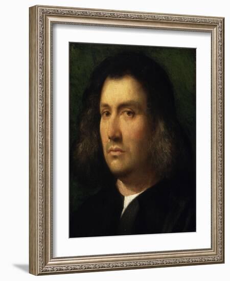 Portrait of a Man, 1506-Giorgione-Framed Giclee Print